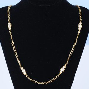 Avon Petite Pearl and Gold Chain Necklaces